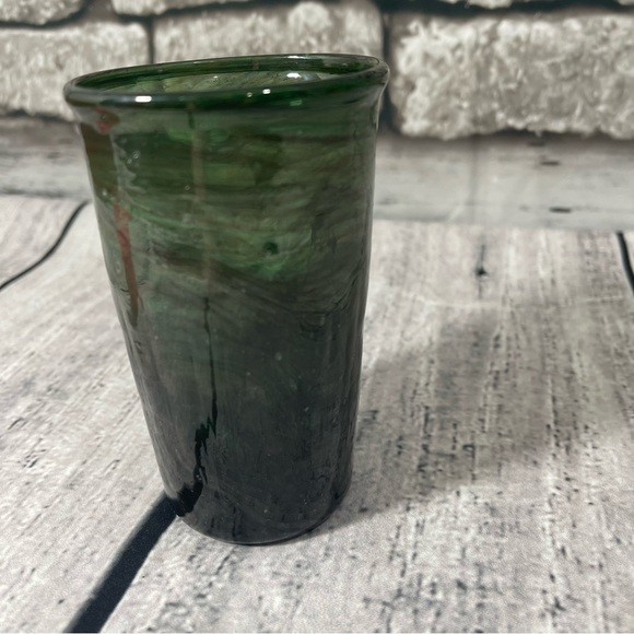 Other - HANDBLOWN GLASS CANDLEHOLDER EARTHEN SWIRL